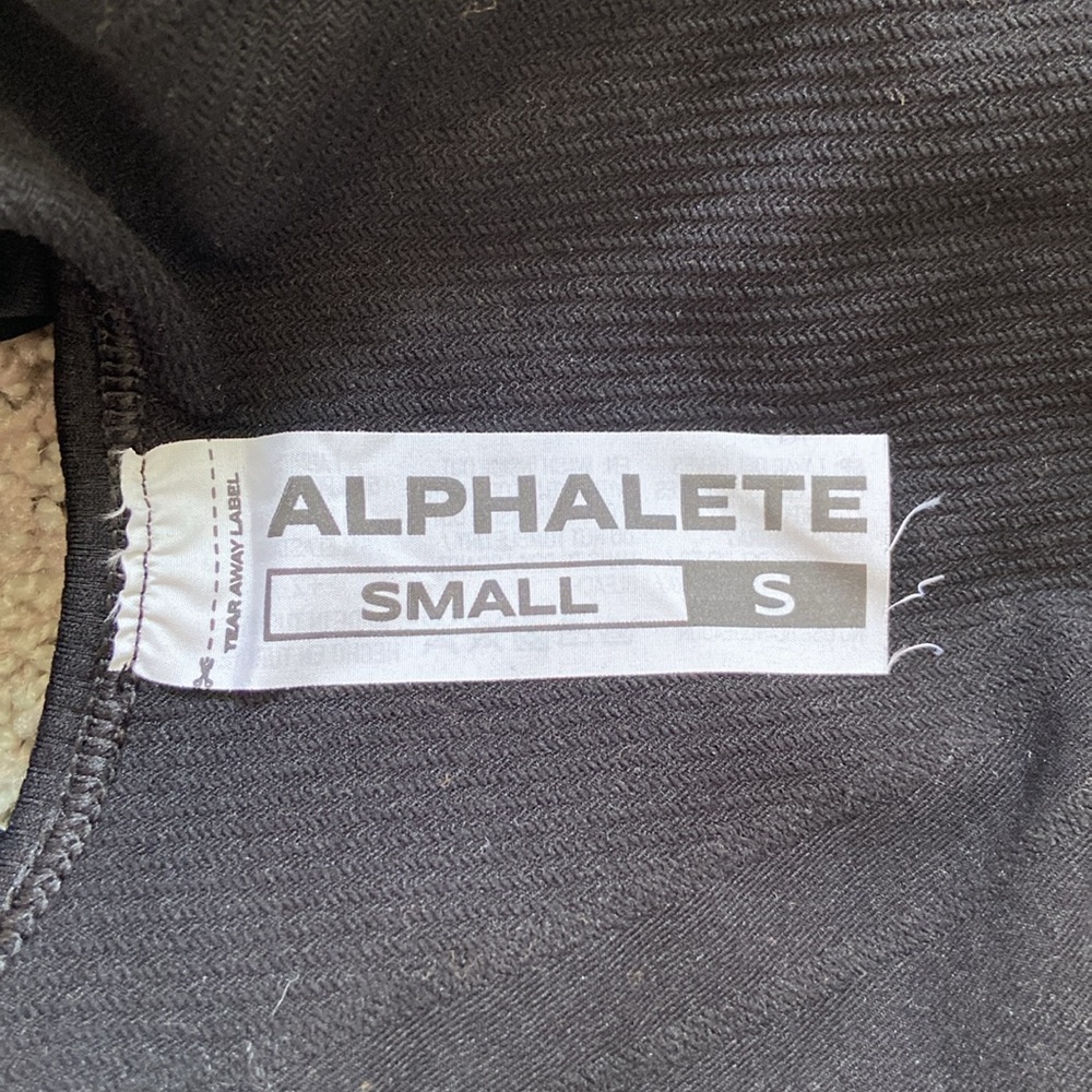 Alphalete Black Ribbed Cropped Tank Top - Picture 8 of 13